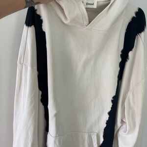 Elwood Men's Black and White Hoodie